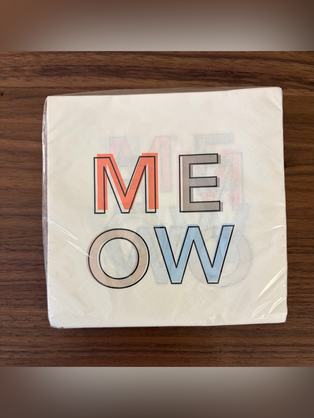 Spritz “MEOW” Cat Lunch Napkins 30 Count – Multicolor